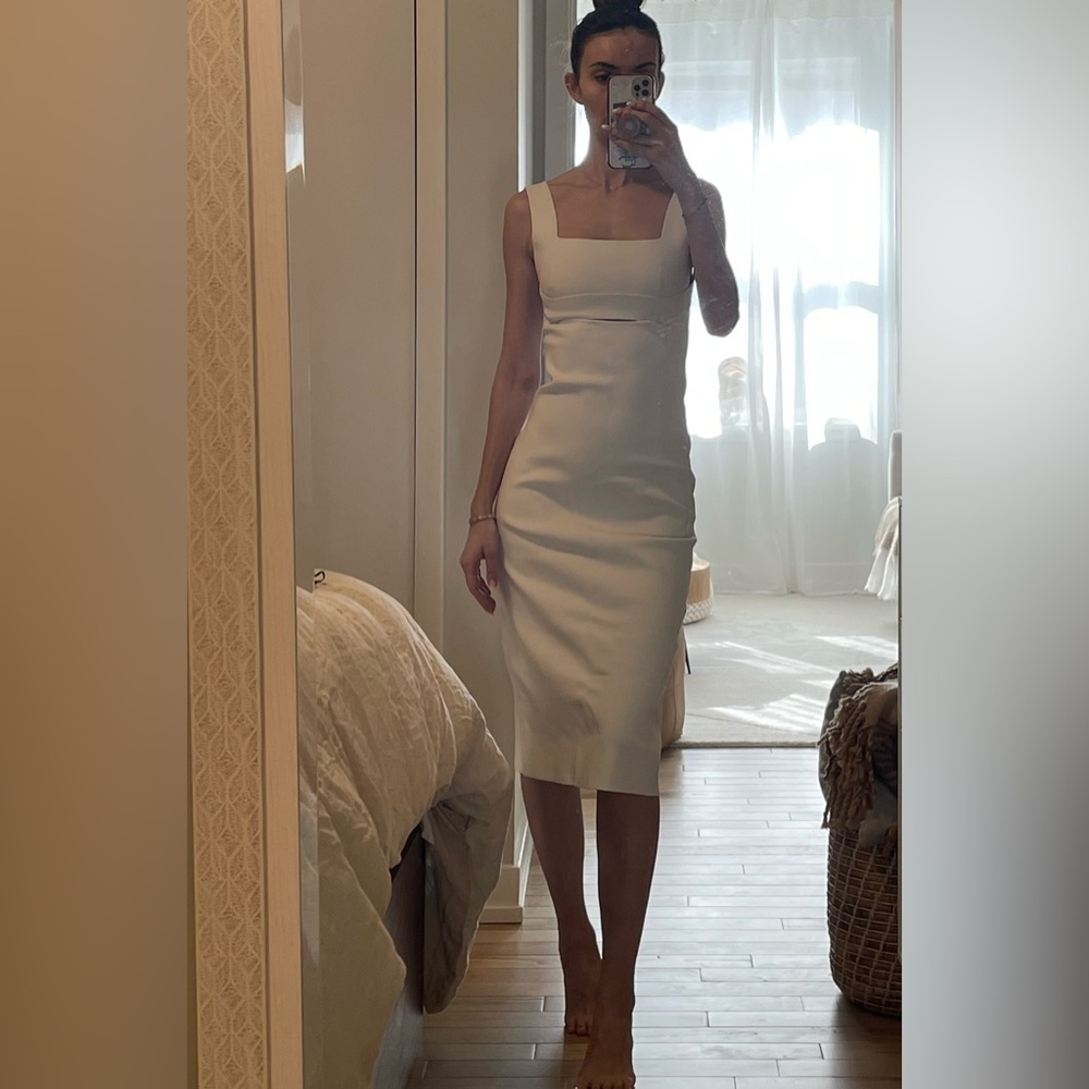 Victoria Beckham white dress